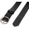imageLevis Womens Round Circle Buckle Casual Leather Jean BeltBlack