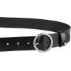 imageLevis Womens Round Circle Buckle Casual Leather Jean BeltBlack