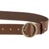 imageLevis Womens Round Circle Buckle Casual Leather Jean BeltTan Circular