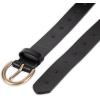 imageLevis Womens Skinny Fully Adjustable Perforated Leather Jean Belt with Round Harness Buckle Regular and Plus SizesBlack Perforated