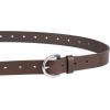imageLevis Womens Skinny Fully Adjustable Perforated Leather Jean Belt with Round Harness Buckle Regular and Plus SizesBrown Perforated