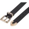 imageLevis Womens Slim Casual Western Style Leather Jean Belt with Metal Tip  Regular ampamp Plus SizesBlack Classic