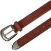 imageLevis Womens Slim Casual Western Style Leather Jean Belt with Metal Tip  Regular ampamp Plus SizesBrown Suede