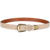 imageLevis Womens Slim Casual Western Style Leather Jean Belt with Metal Tip  Regular ampamp Plus SizesTaupe Suede