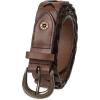 imageLevis womens Fully Adjustable Casual Leather Braided Belt for Jeans and DressesDeep Tan