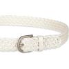 imageLevis womens Fully Adjustable Casual Leather Braided Belt for Jeans and DressesWhite