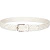 imageLevis womens Fully Adjustable Casual Leather Braided Belt for Jeans and DressesWhite
