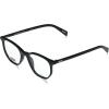 imageLevis LV 1002 Square Prescription Eyeglass Frames BlackDemo Lens 51mm 19mm