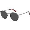 imageLevis Lv 1005S Oval SunglassesDark Ruthenium RedGrey
