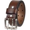 imageLevis Mens Casual Everyday Jean Belt with Double Prong BuckleBrown Rivets