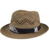 imageLevis Mens Classic Fedora Panama Hat Summer VacationBrown Packable