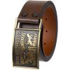 imageLevis Mens Everyday Jean Belt with Removable Plaque BuckleBrown Snap