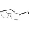 imageLevis Mens LV 1012 Rectangular Prescription Eyeglass Frames Semi Matte Dark RutheniumDemo Lens 55mm 16mm