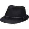 imageLevis Mens Lightweight Packable Fedora Hat with 2 Removable BandsBlack Denim