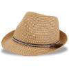 imageLevis Mens Lightweight Straw Fedora Panama HatTan