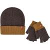 imageLevis Mens Reversible Warm Winter Beanie with Fingerless Glove SetTan