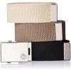imageLevis UnisexAdult Casual CutToFit Web Belt Sets  3 Pack Straps with 1 Interchangeable BuckleBlackOliveKhaki