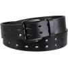 imageLevis Womens Fully Adjustable Perforated Leather Casual Jean Belt with Double Prong BuckleBlack