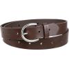 imageLevis Womens Skinny Fully Adjustable Perforated Leather Jean Belt with Round Harness Buckle Regular and Plus SizesBrown Perforated