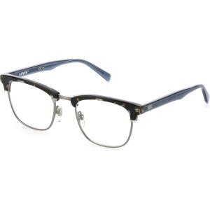 imageLevis Lv 5003 Square Prescription Eyeglass FramesHavana BlueDemo Lens