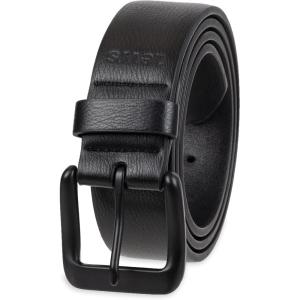 imageLevis Mens Casual Everyday Leather Jean BeltBlack Stretch