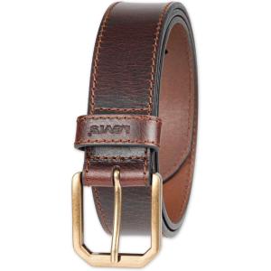 imageLevis Mens Casual Everyday Leather Jean BeltBurnished Brown