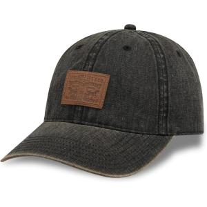 imageLevis Mens Classic Baseball Hat with LogoBlack Denim