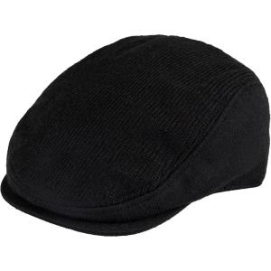 imageLevis Mens Classic Ivy Newsboy HatBlack Knit