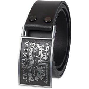 imageLevis Mens Everyday Jean Belt with Removable Plaque BuckleBlack Snap
