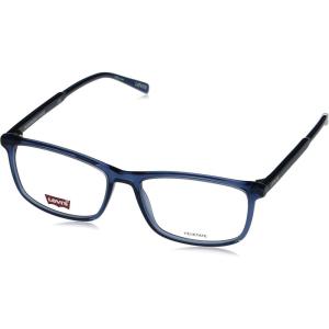 imageLevis Mens LV 1018 Rectangular Prescription Eyeglass Frames BlueDemo Lens 55mm 16mm