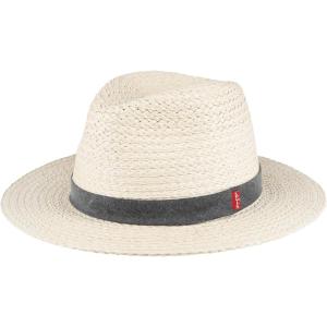 imageLevis Mens Lightweight Straw Fedora Panama HatBlack