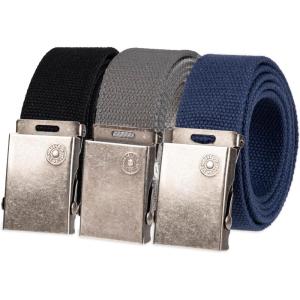 imageLevis UnisexAdult Casual CutToFit Web Belt Sets  3 Pack Straps with 1 Interchangeable BuckleBlackBlueGrey