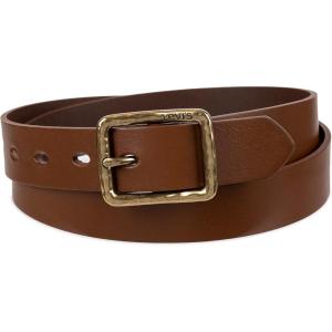 imageLevis Womens Casual Leather Square Buckle  Stylish Jeans ampamp Dress Belt Regular ampamp Plus SizesTan Centerbar