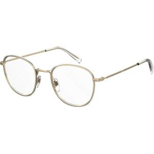 imageLevis Womens LV 1027 Round Prescription Eyeglass Frames Gold AzureDemo Lens 50mm 21mm