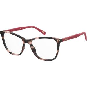 imageLevis Womens Lv 5018 Cat Eye Prescription Eyewear FramesPink HavanaDemo Lens