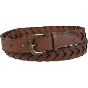 imageLevis womens Fully Adjustable Casual Leather Braided Belt for Jeans and DressesDeep Tan