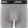 imageLevis Boxer Briefs for Men Cotton Stretch Breathable Mens UnderwearLogoBlackGrey