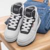 imageLevis UnisexChild Drive Hi SneakerWhiteBlackGrey