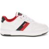 imageLevis UnisexChild Drive Lo SneakerWhiteBlackRed