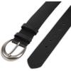 imageLevis Womens Curved Buckle Leather Belt for Jeans Dresses and SkirtsBlack Loop
