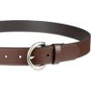 imageLevis Womens Curved Buckle Leather Belt for Jeans Dresses and SkirtsBrown