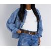 imageLevis Womens Curved Buckle Leather Belt for Jeans Dresses and SkirtsBrown Loop