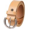 imageLevis Womens Curved Buckle Leather Belt for Jeans Dresses and SkirtsNatural