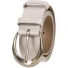 imageLevis Womens Curved Buckle Leather Belt for Jeans Dresses and SkirtsWheat Loop