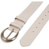 imageLevis Womens Curved Buckle Leather Belt for Jeans Dresses and SkirtsWheat Loop