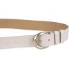 imageLevis Womens Curved Buckle Leather Belt for Jeans Dresses and SkirtsWheat Loop
