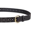 imageLevis Womens MultiPerforate Fully Adjustable Casual Belt for Jeans Trousers and DressesBlack