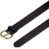 imageLevis Womens MultiPerforate Fully Adjustable Casual Belt for Jeans Trousers and DressesBlack