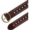 imageLevis Womens MultiPerforate Fully Adjustable Casual Belt for Jeans Trousers and DressesBrown