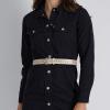 imageLevis Womens MultiPerforate Fully Adjustable Casual Belt for Jeans Trousers and DressesWheat